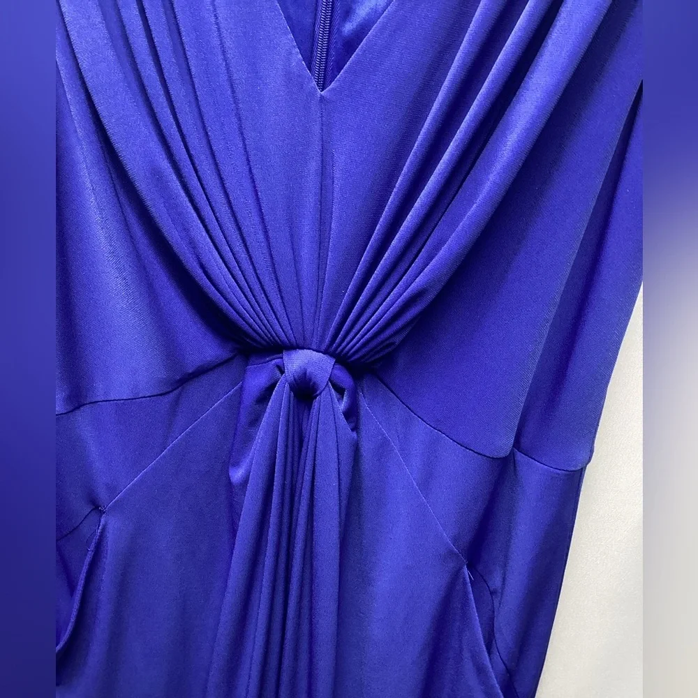 Suzi Chin for Maggy Boutique Party Dress Size 10 Royal Blue
